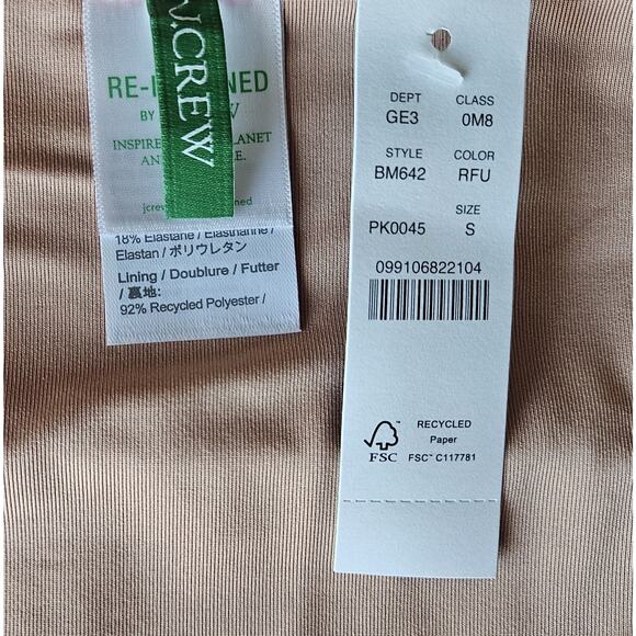 J. CREW S Bikini Bottom High Waist Radiant Fuchsia High Leg Medium Cover NEW NWT - Picture 5 of 5